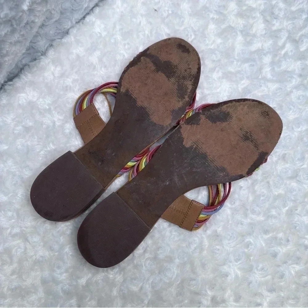 Madewell The Meg Leather Slide Sandals Size 9.5 - Picture 6 of 7